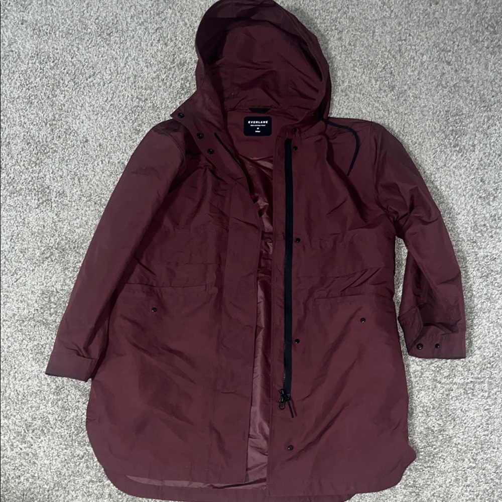 Everlane Burgundy Utility Jacket size Medium EUC